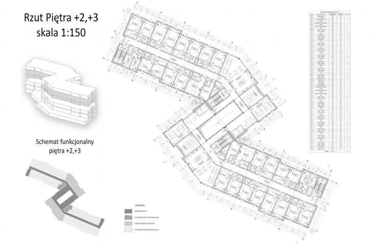 floor plan +2 and +3 | schemes