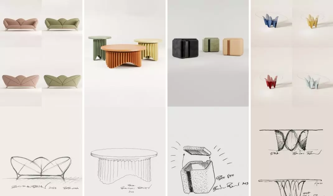 Sofa „Kwiat Lotosu” – projekt Bogusława Barnasia, założyciela BXB studio
