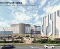 View of the square from New Swietokrzyska Street. Concept 