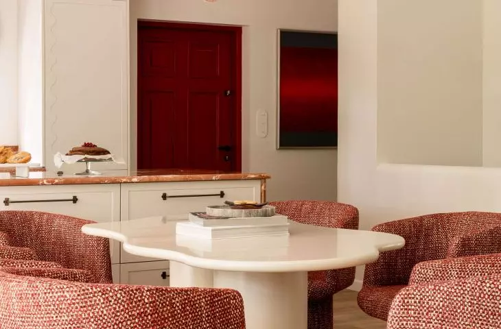 The interior of Sonya Bohosiewicz's home on the Zegrzynski Lagoon, designed by architect Ola Ziarek
