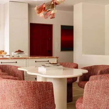 The interior of Sonya Bohosiewicz's home on the Zegrzynski Lagoon, designed by architect Ola Ziarek