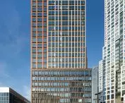 The Journal skyscraper was built in the business district of Journal Square in Jersey City