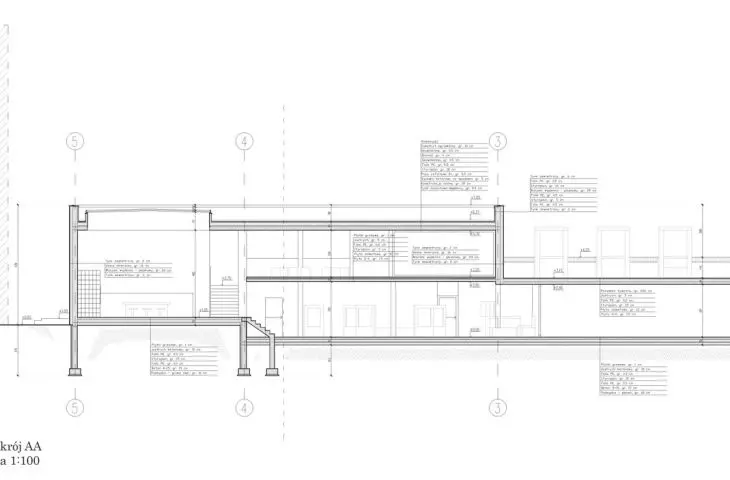 cross-section A-A