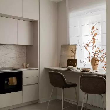 The apartment in Lodz was created to meet the needs of a client who initially planned to rent the