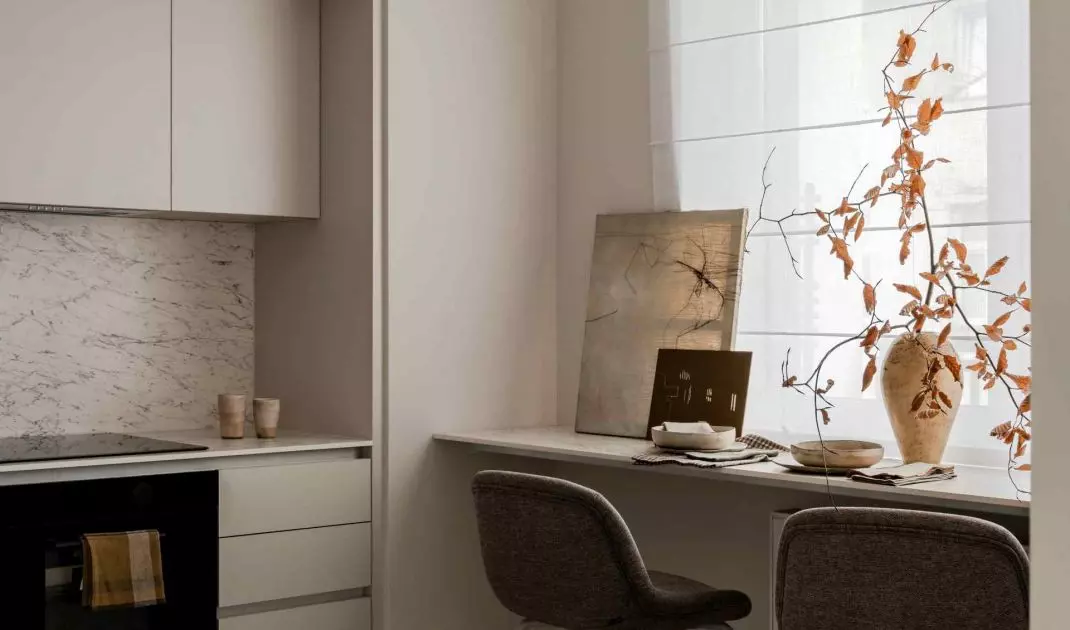 The apartment in Lodz was created to meet the needs of a client who initially planned to rent the