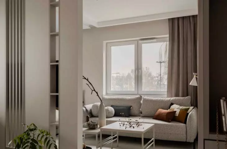 The architects decided to base the design on a minimalist aesthetic and a monochromatic color palette