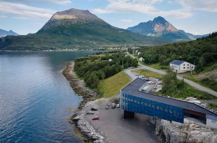 Ånderkleiva fish farming facility in the Norwegian municipality of Ibestad
