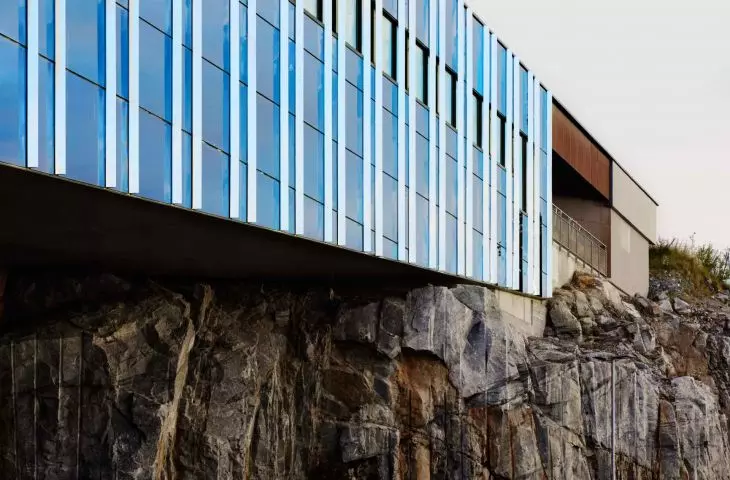 Ånderkleiva fish farming facility in the Norwegian municipality of Ibestad
