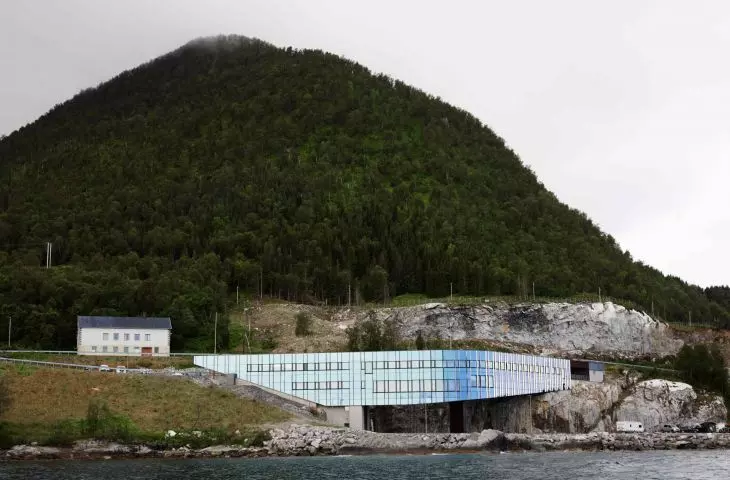 Ånderkleiva fish farming facility in the Norwegian municipality of Ibestad
