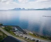 Ånderkleiva fish farming facility in the Norwegian municipality of Ibestad