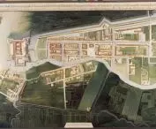 Reproduction of a map of Batavia from around 1627 