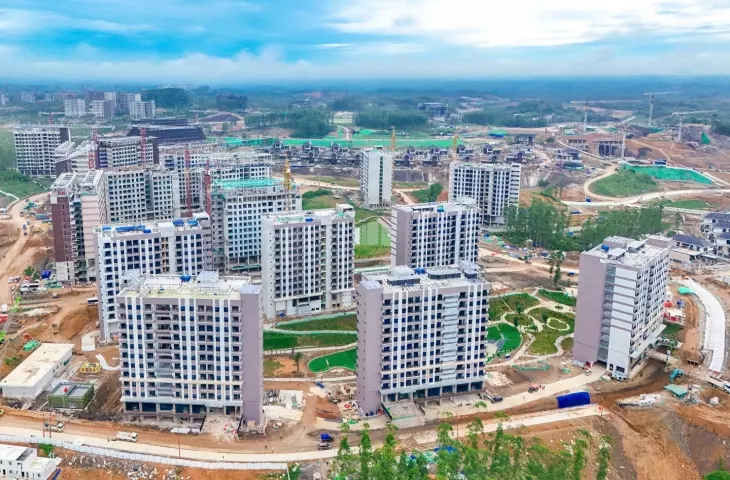 Residential blocks for government employees in Nusantara, Indonesia