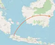 Location of Jakarta and Nusantara - the new Capital City