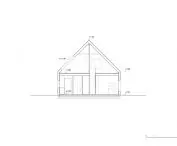 FINN bungalow in the village of Ossy, cross-section