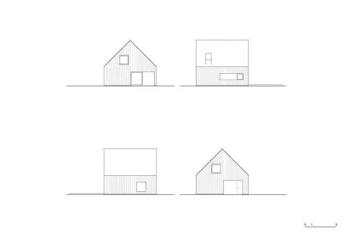 FINN bungalow in the village of Ossy, elevations
