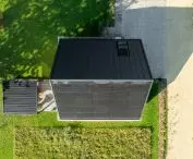 FINN cottage in the village of Ossy, bird's eye view