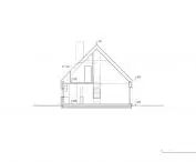 FINN house in Oswiecim, cross section