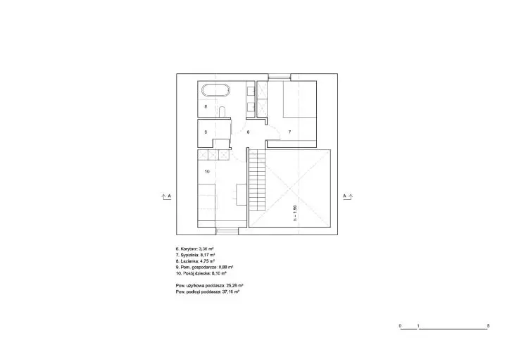FINN bungalow in Oswiecim, attic view