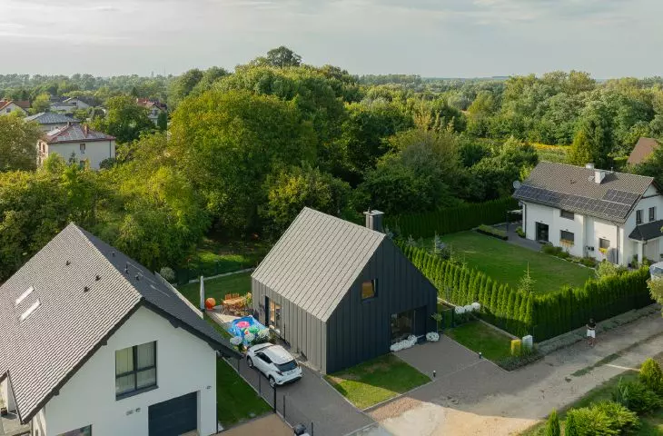 FINN house in Oswiecim, bird's eye view