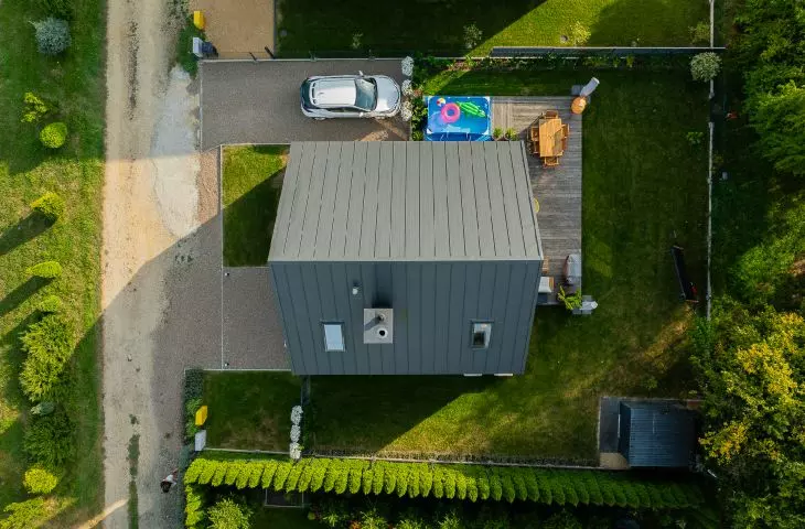 FINN house in Oswiecim, bird's eye view
