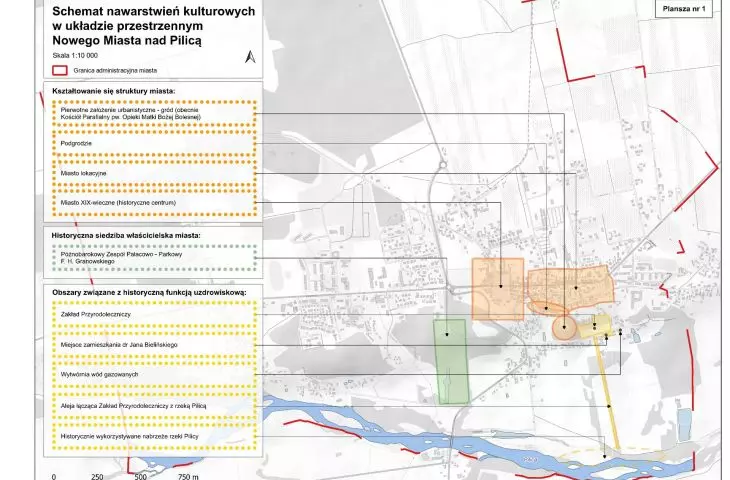 scheme of cultural layering in the spatial layout of the city