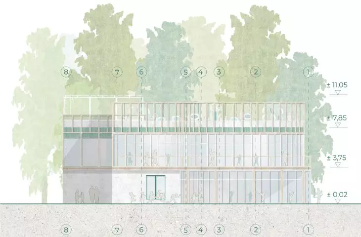 south elevation