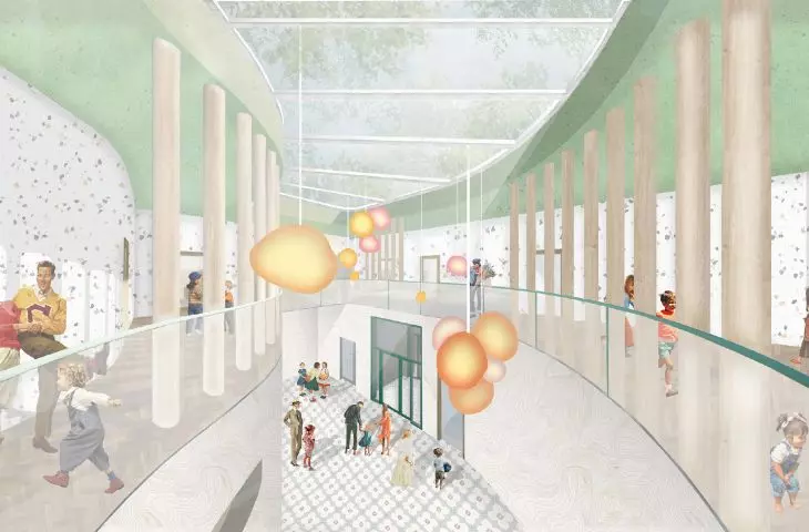 visualization of the building interior