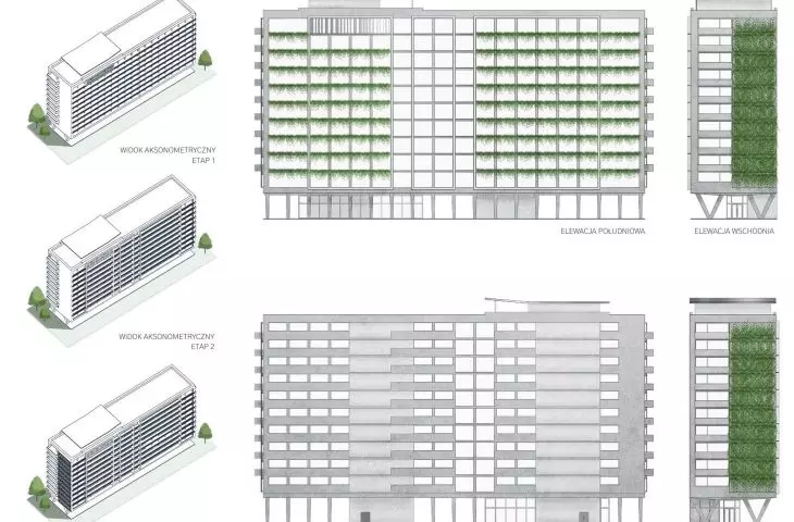 elevation axonometry and views