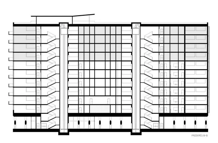 B-B section