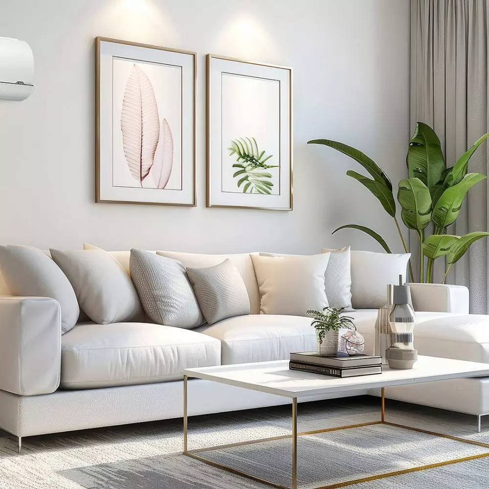 Breezeless+ innovative air dispersion technology; modern design
