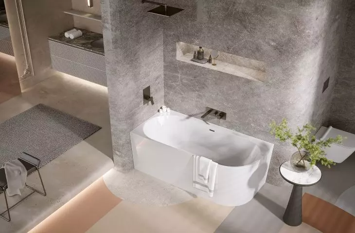 SOLA corner freestanding bathtub