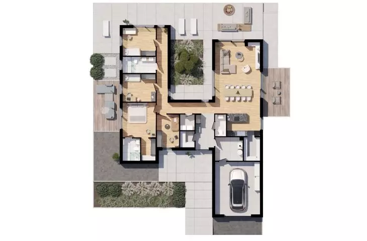 P.21 - plan with garage