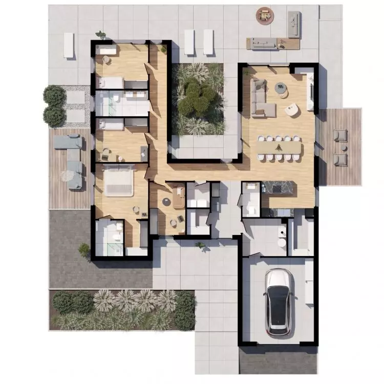 P.21 - plan with garage