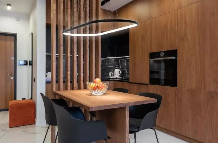 Nowoczesna lampa wisząca Led Ellipse nad stół i do biura od LEDesign
