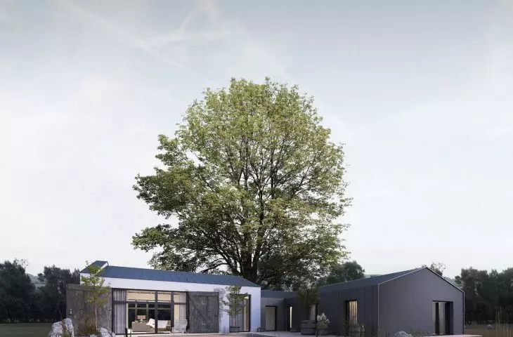 Energy-efficient barn