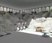 grota-wnętrze — projekt budynku przemysłowo‑biurowego w Juvigny, Francja, 2022
