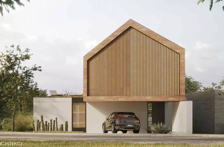 House in the town of Zibatá, Mexico
