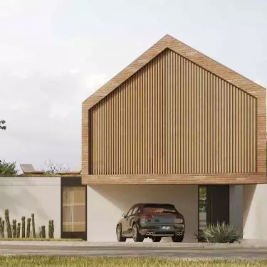 House in the town of Zibatá, Mexico