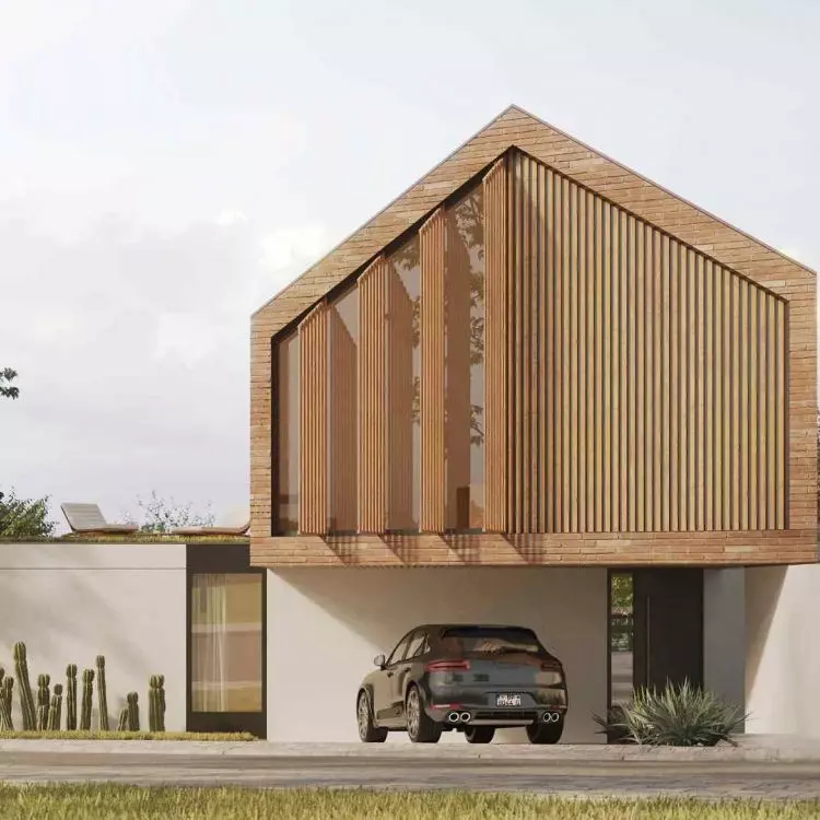 House in the town of Zibatá, Mexico