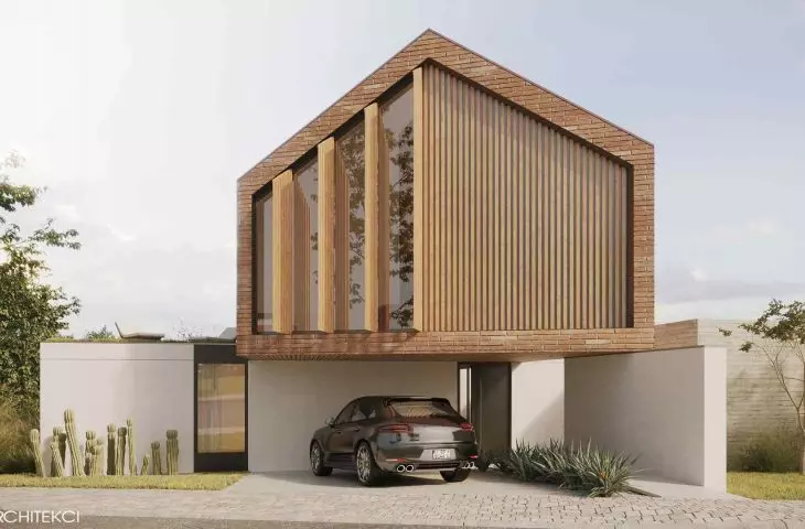 House in the town of Zibatá, Mexico