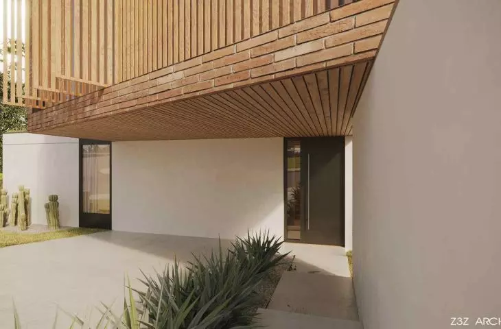 House in the town of Zibatá, Mexico
