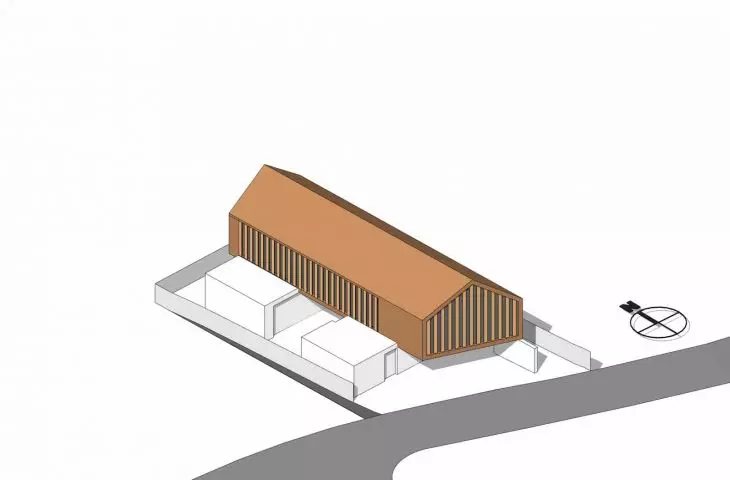 House in the town of Zibatá, Mexico