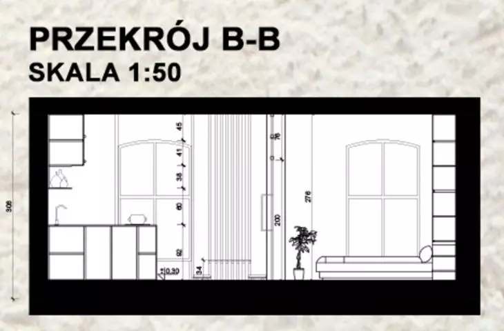 przekrój B-B