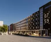 Illumination of the new elevations of the Old Market Square in Gorzow Wielkopolski