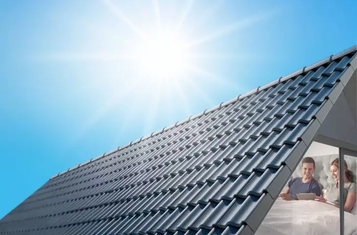  Dachówka betonowa Braas Celtycka TermoComfort, kolor grafitowy