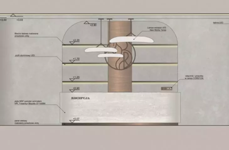 layout A-A - reception area