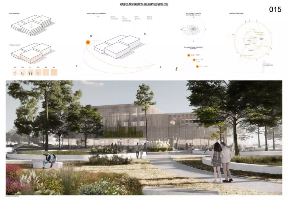 II miejsce za projekt
basenu w Piasecznie