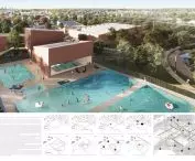 Third place, swimming pool complex in Piaseczno