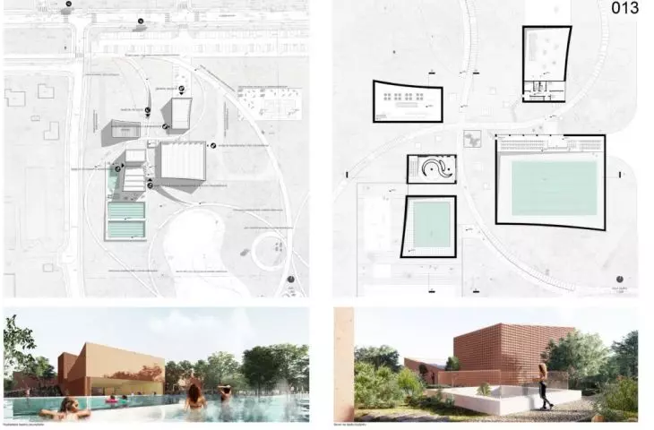 Third place, individual pool buildings