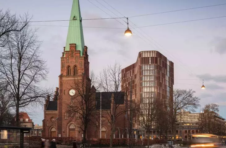 Budynek naukowo-badawczy Maersk Tower znajduje się na północnym kampusie Uniwersytetu w Kopenhadze